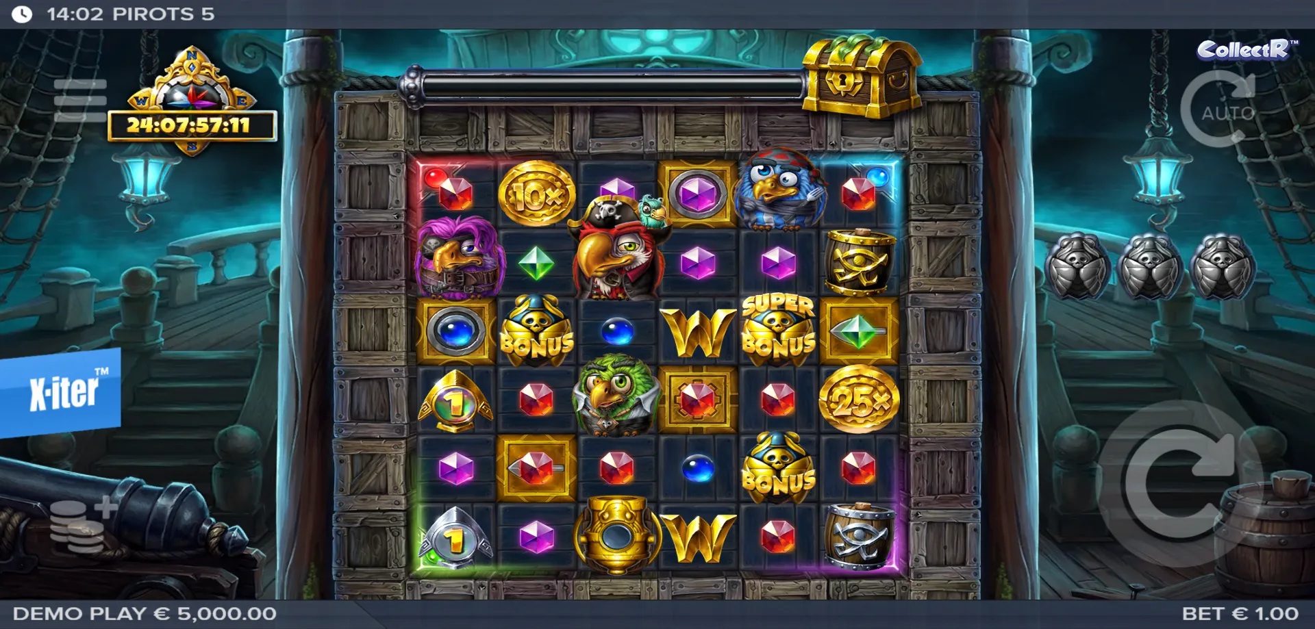 Pirots 5 Cursed Temple gioco equo e regole ufficiali ELK Studios